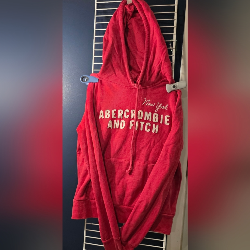 Abercrombie & Fitch Deep Red Sweatshirt